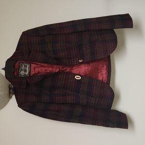 Moschino Tweed Plaid Blazer